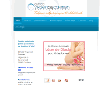 Tablet Screenshot of clinicavirgendelcarmen.com